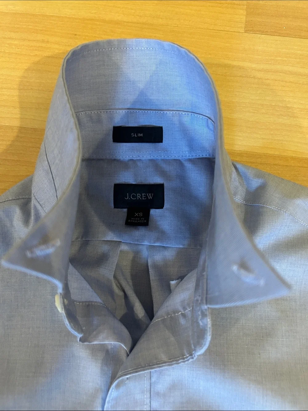 J. Crew Men's Blue Button-Down Dress Shirt